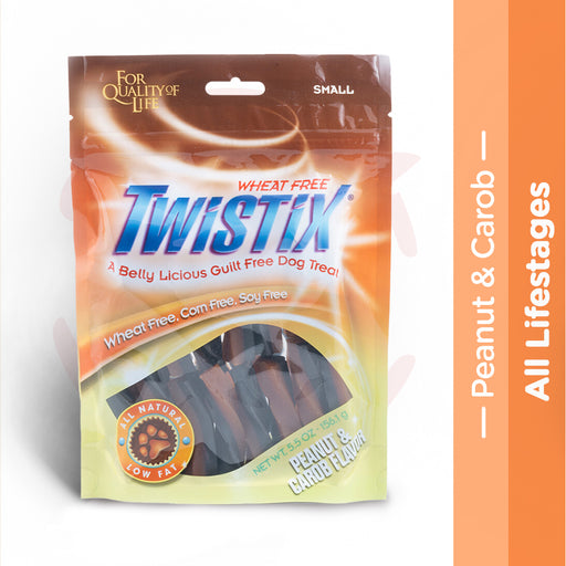 Twistix Dog Treats - Peanut & Carob Small