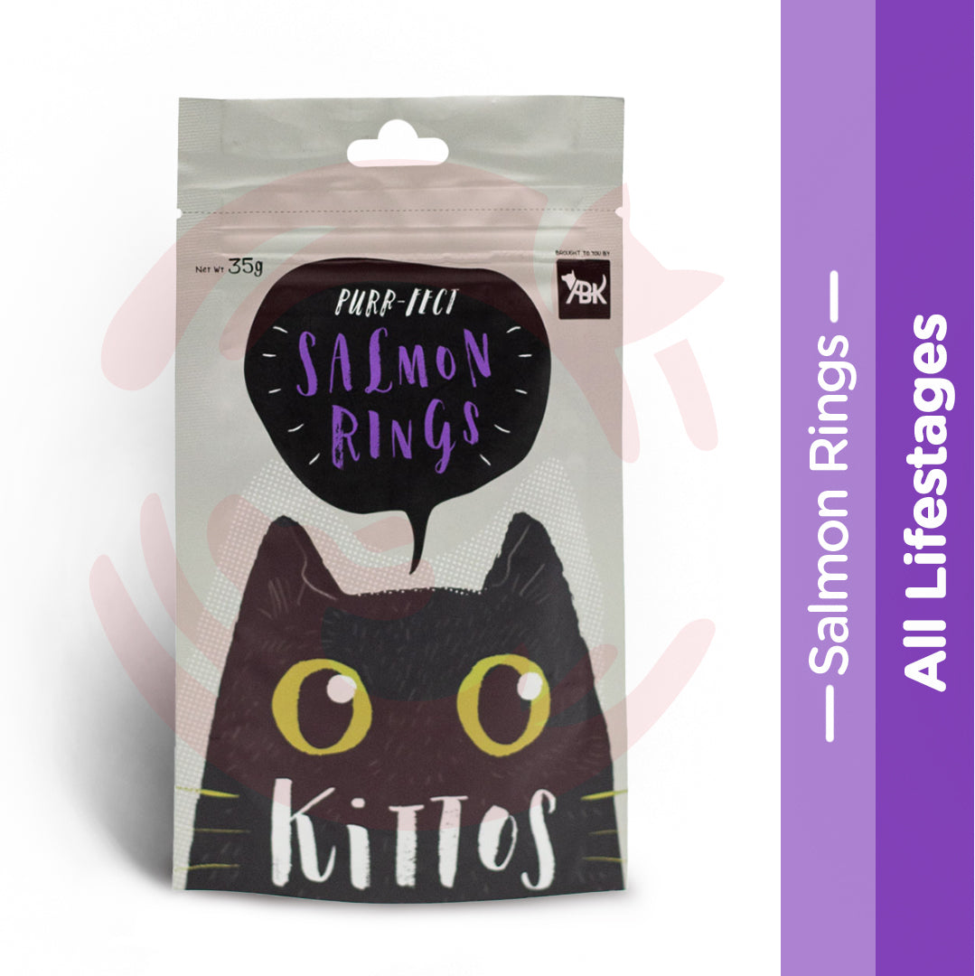 Kittos Cat Treat - Salmon Rings (35g)