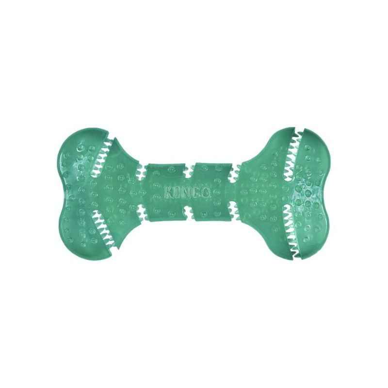 Kong Dog Toys - Squeezz Dental Bone (Teal)