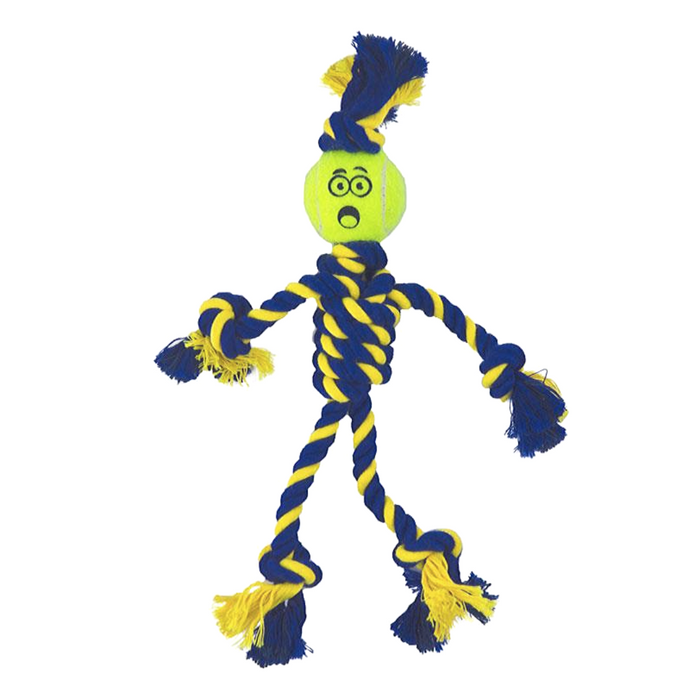 Petsport Braided Rope Rasta Man with Tennis Ball (Small)