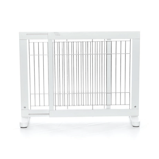 Trixie Adjustable & Freestanding Dog Barrier for Dogs up to 8kg - White Wood