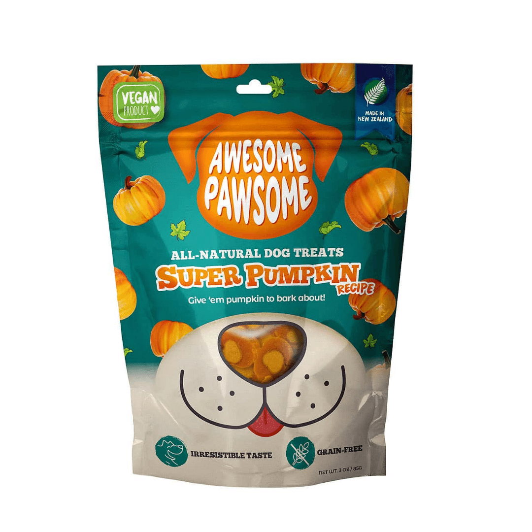 Awesome Pawsome Dog Treats - Super Pumpkin (Vegan) - DISCONTINUED