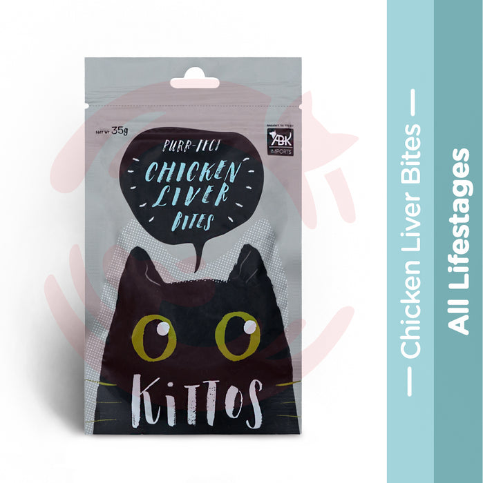 Kittos Cat Treat - Chicken Liver Bites (35g)