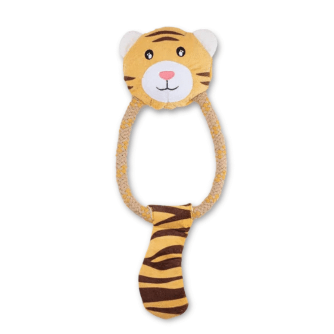 Becopets Dog Toys - Soft Hemp Rope Toys - Tiger