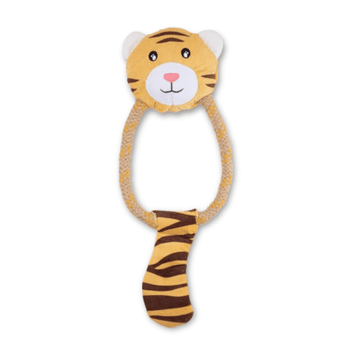 Becopets Dog Toys - Soft Hemp Rope Toys - Tiger