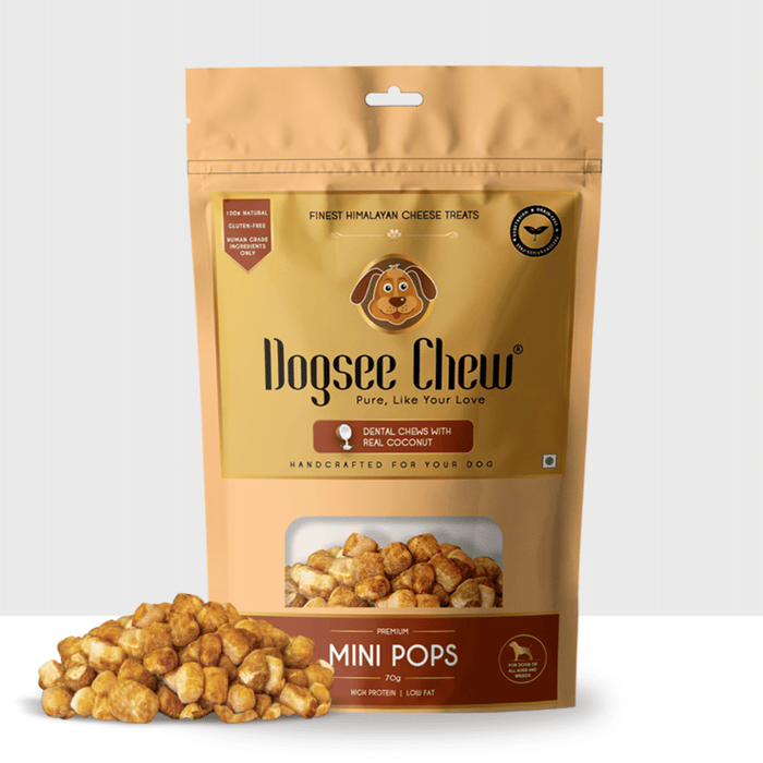 Dogsee Chew Mini bite-sized Dog Training Treats - Coconut Mini Pops