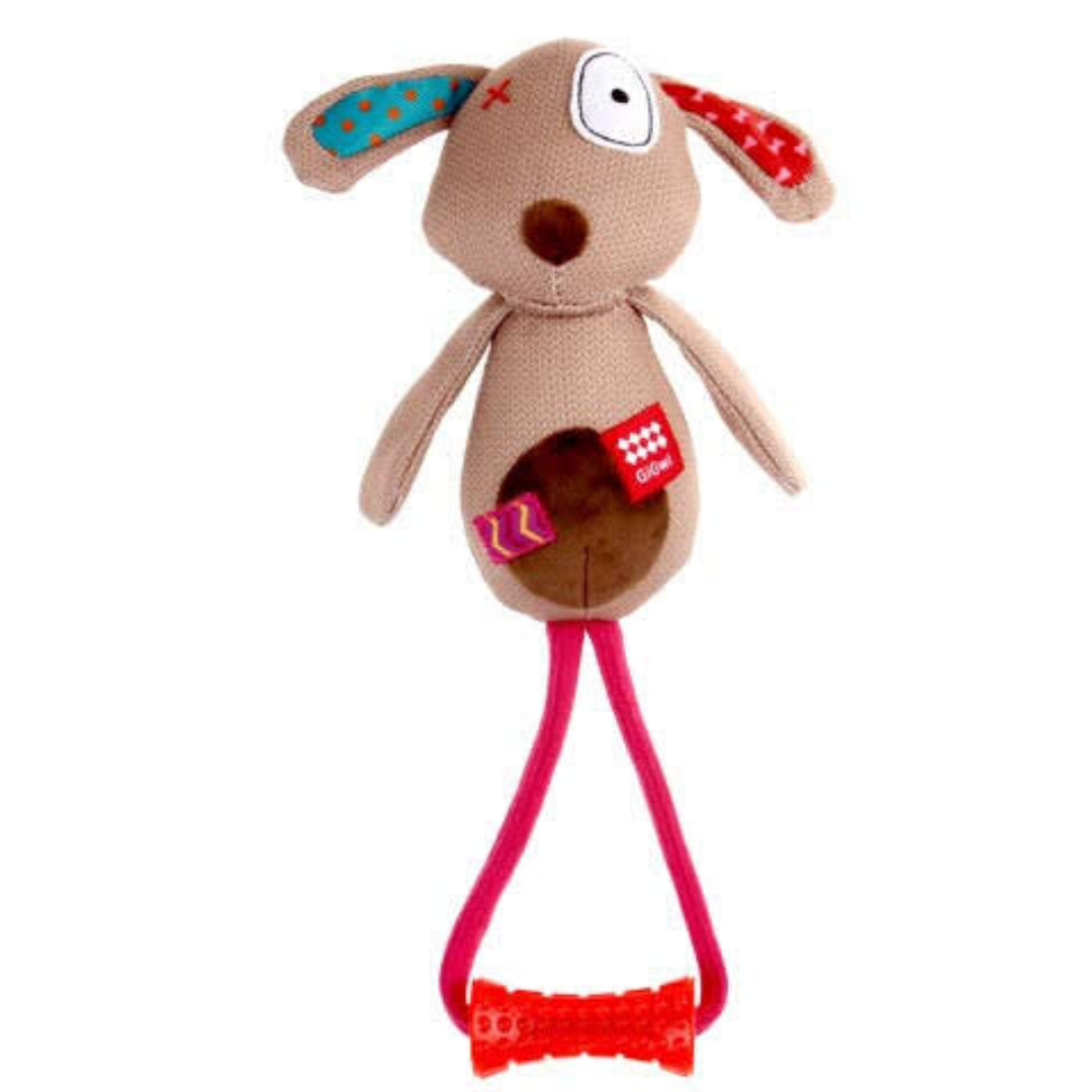 GiGwi Plush Friendz w/Johnny Stick - Dog - Petsy