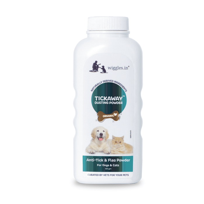 Wiggles Tickawayâ„¢ Organic Dusting Powder for Cats & Dogs (100g)