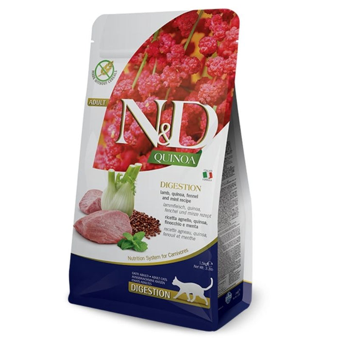 Farmina Dry Food - N&D Quinoa Cat Digestion Lamb Adult