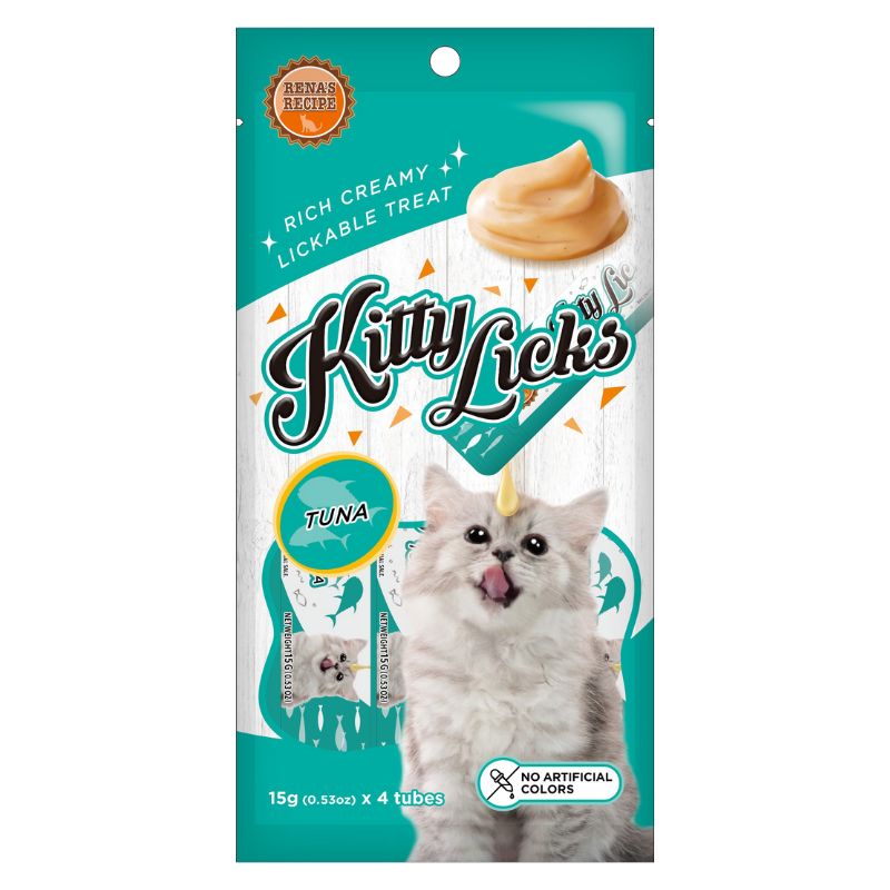 Rena Kitty Licks Cat Treats - Tuna (15g x 4 tubes)