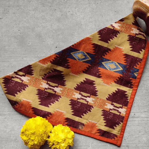 Furbuddies Bandana For Dogs - Orange Ikat