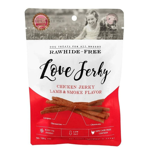 Rena Dog Treats - LOVE Jerky Lamb and Smoke (120g)