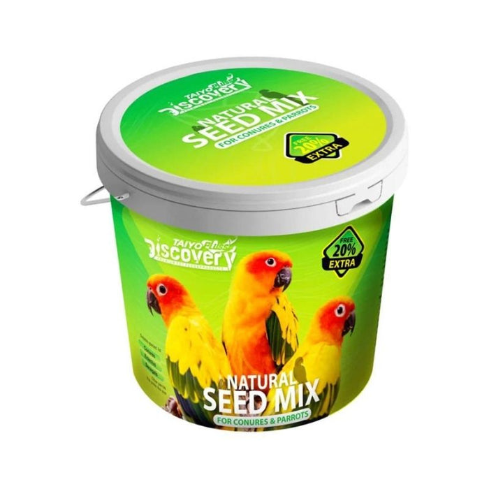 Taiyo Discovery Pluss Bird Food for Conures and Parrots - Natural Seed Mix (1kg)