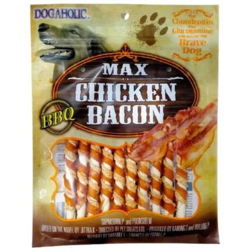 Dogaholic Dog Treats - Max Chicken Bacon Sticks BBQ (118g)