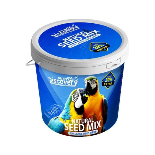 Taiyo Discovery Pluss Bird Food for Macaws and Grey Parrots - Natural Seed Mix (1kg)