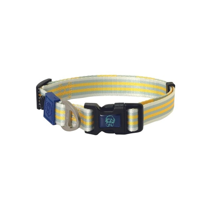 Barkbutler x Whoof Whoof Premium Printed Collar for Dogs - Lemon