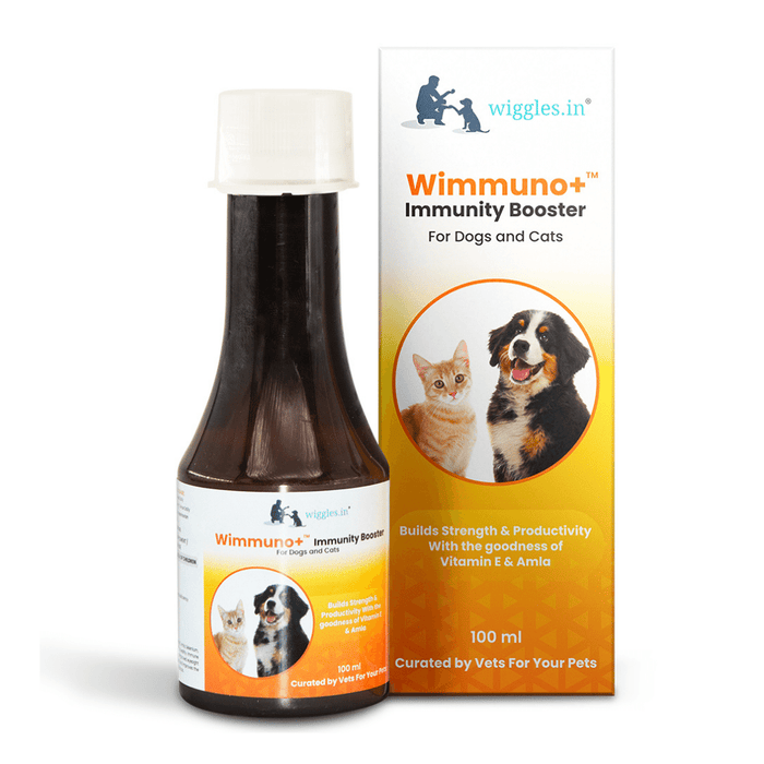 Wiggles Supplements for Cats & Dogs - Wimmuno+â„¢ Immunity Booster (100ml)