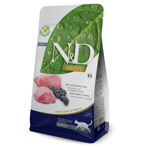 Farmina Dry Food - N&D Prime Cat Lamb & Blueberry Adult