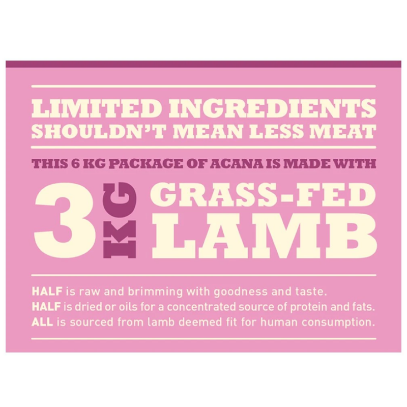 Acana Dry Dog Food - Grass Fed Lamb