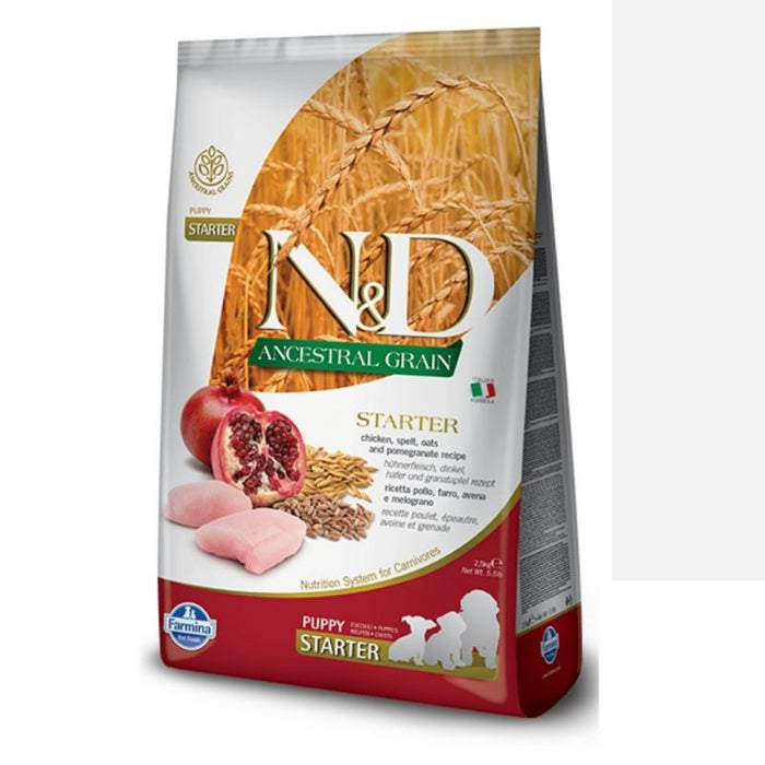 Farmina Dry Food - N&D Ancestral Grain Dog Chicken & Pomegranate Starter Puppy