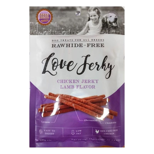 Rena Dog Treats - LOVE Jerky Lamb (120g) - Pack of 5
