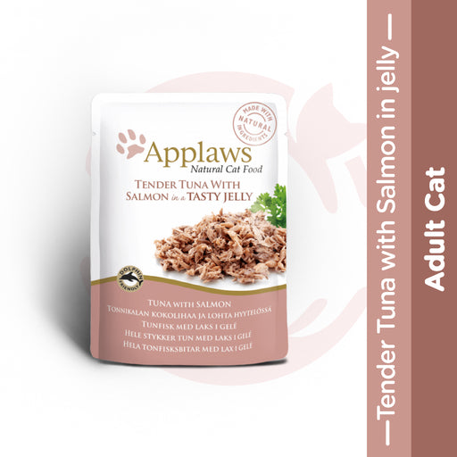 Applaws Wet Cat Food - Tender Tuna with Salmon in Jelly