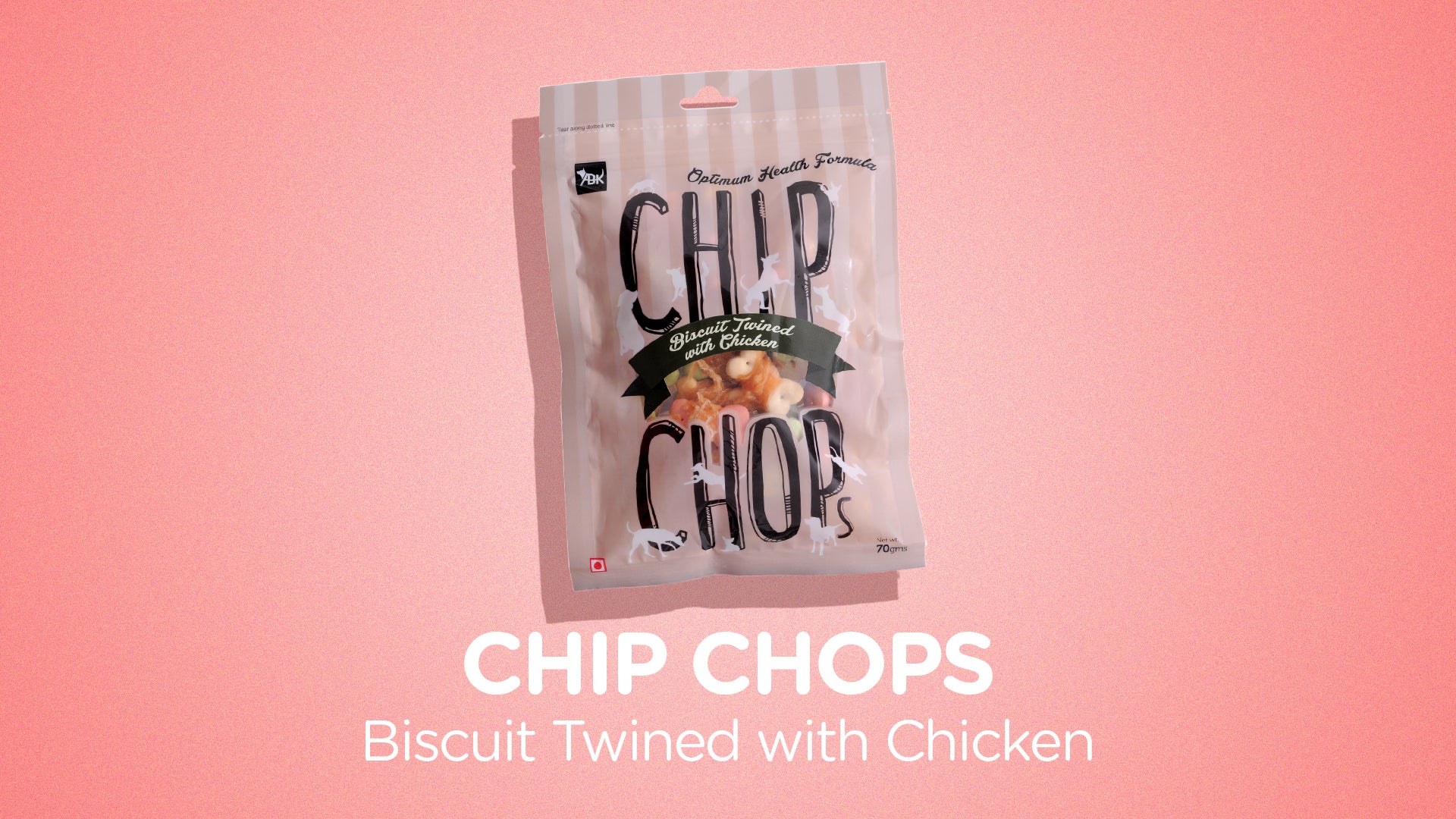 Chip Chops Dog Treats - Biscuit Twined with Chicken