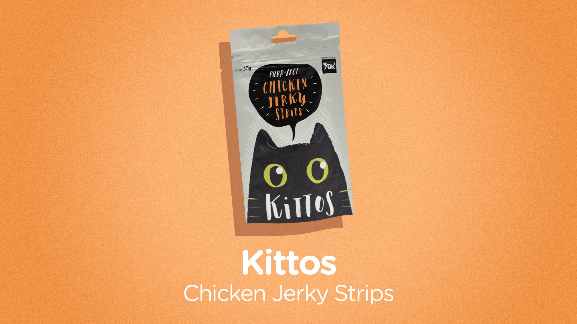 Kittos Cat Treat - Chicken Jerky Strips (35g)