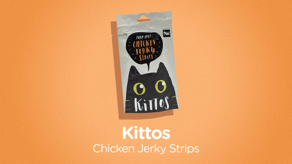 Kittos Cat Treat - Chicken Jerky Strips (35g)
