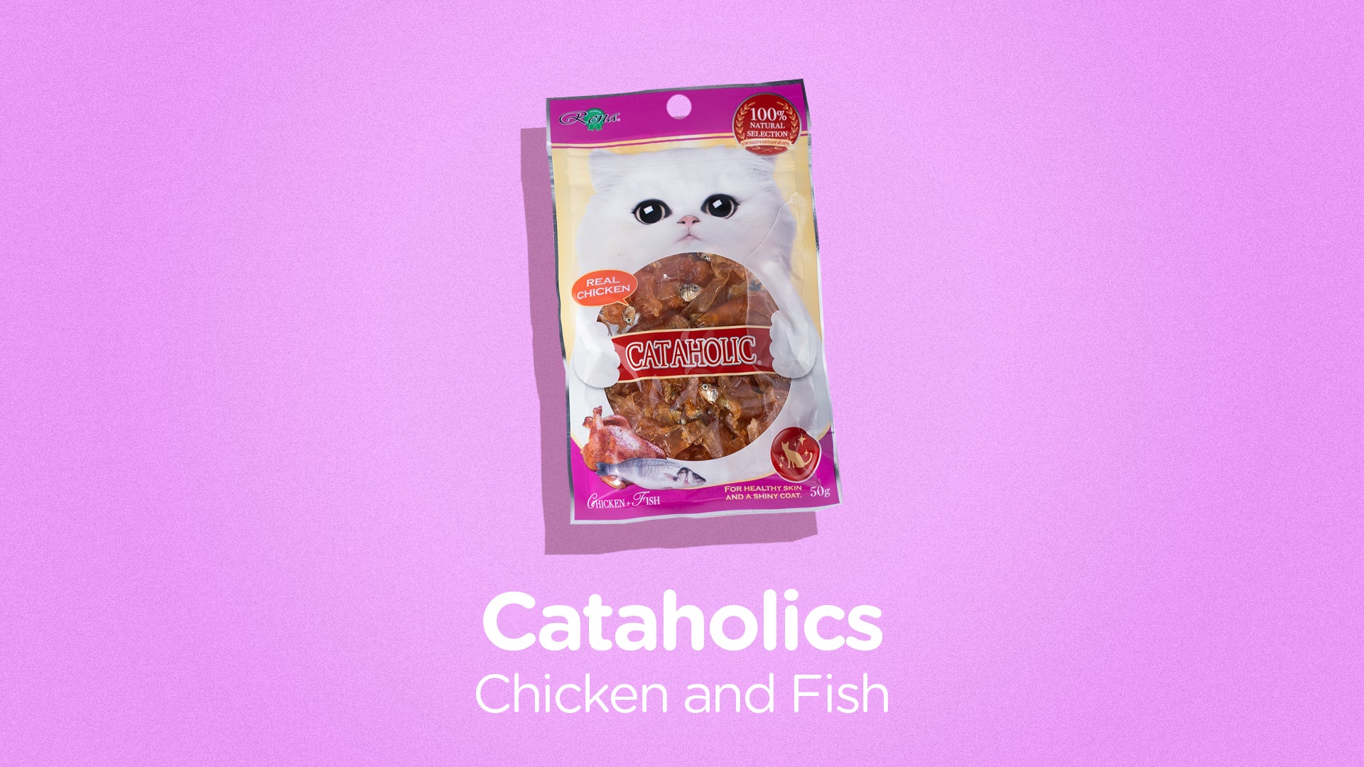 Cataholic Cat Treat - Neko Cat Soft Spiral Chicken and Fish