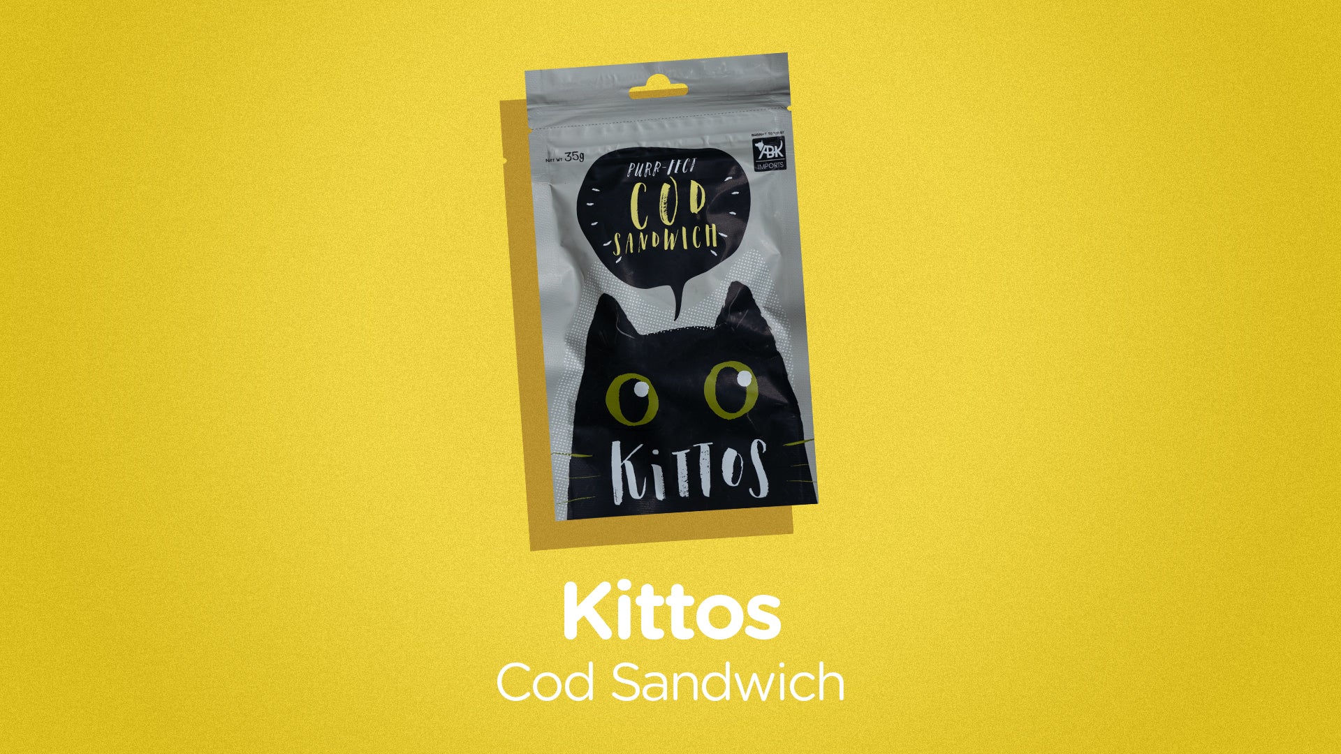 Kittos Cat Treat - Cod Sandwich (35g)