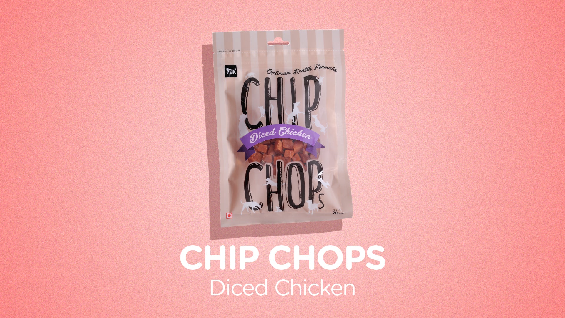 Chip Chops Dog Treats - Diced Chicken