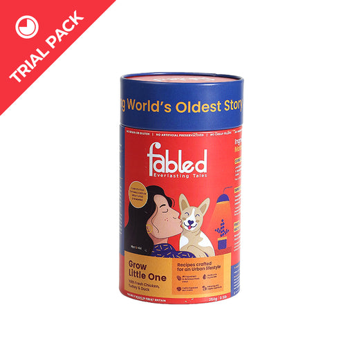 Fabled Dry Dog Food - Grow Little One Puppy Small Breed - Trial Tin (250g)