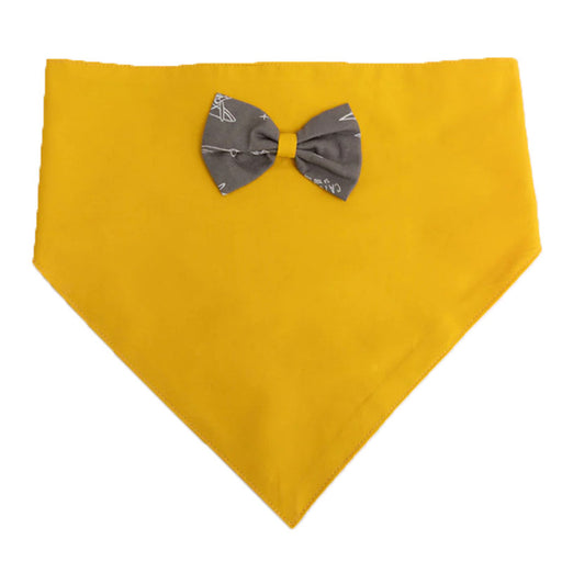 Furbuddies Bandana with Bowtie for Dogs - Sunshine Yellow