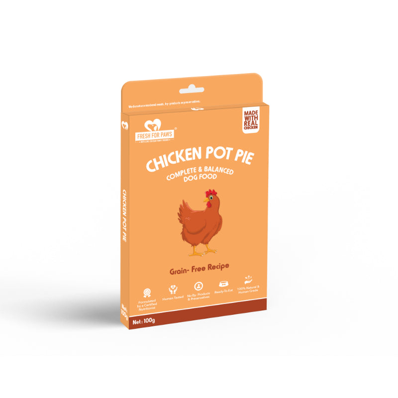Fresh For Paws - Fresh Meals For Dogs- Chicken Pot Pie