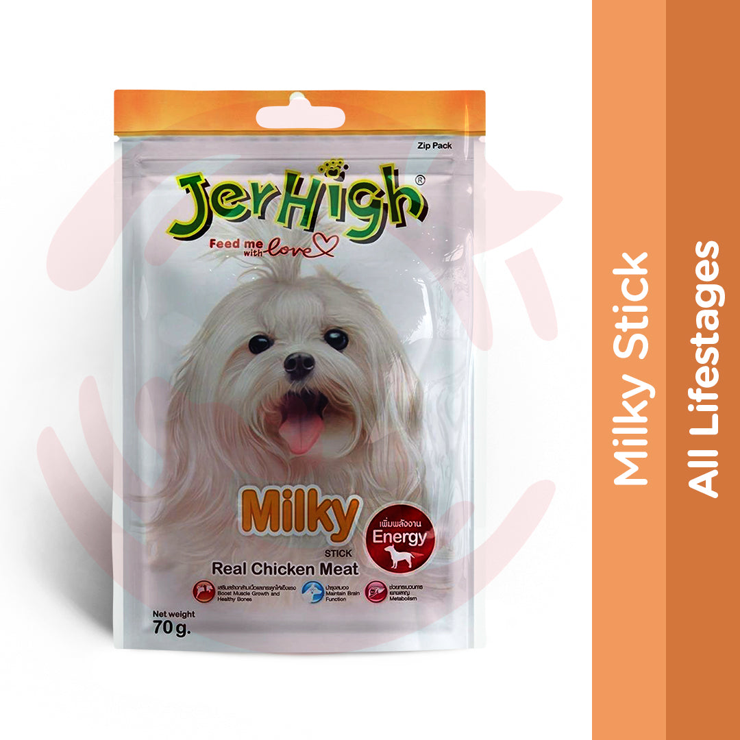 JerHigh Dog Treats - Milky 70g - Pack of 5
