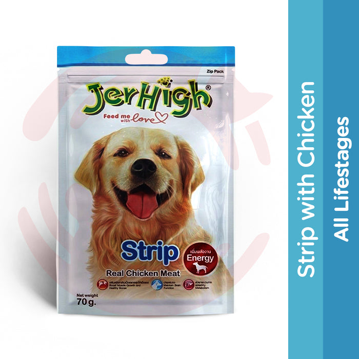 JerHigh Dog Treats - Strip with Chicken (70g)