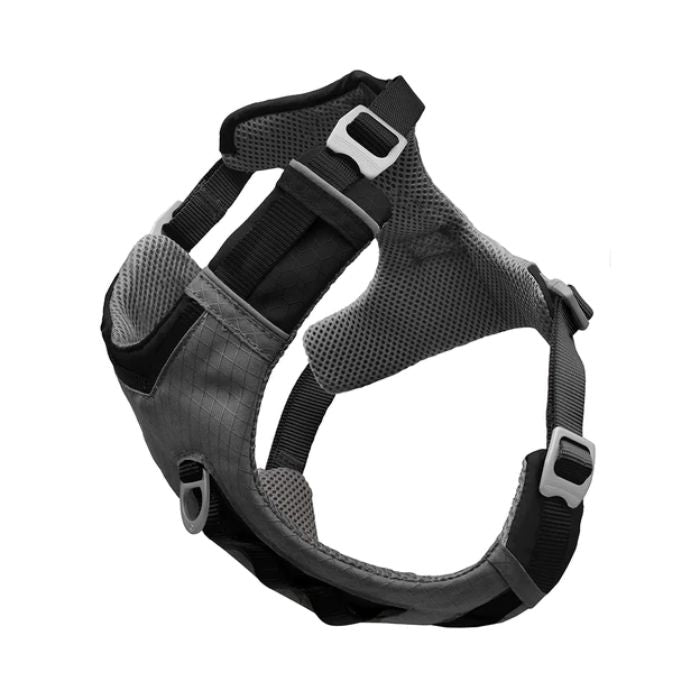 Kurgo Journey Air Harness for Dogs - Black & Gargoyle Grey