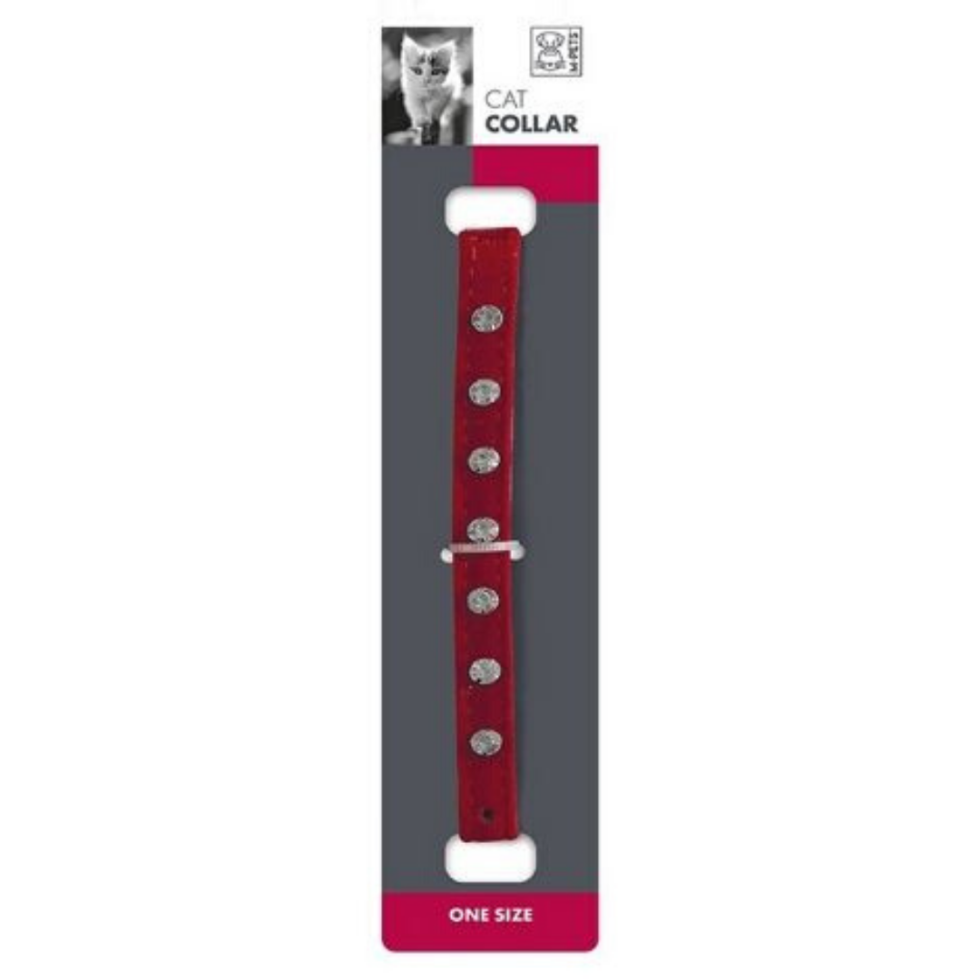 M-Pets Cat Collar - Diamond - Red