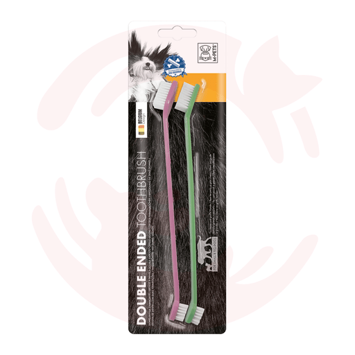 M-Pets Double Ended Toothbrush (Pack of 2)
