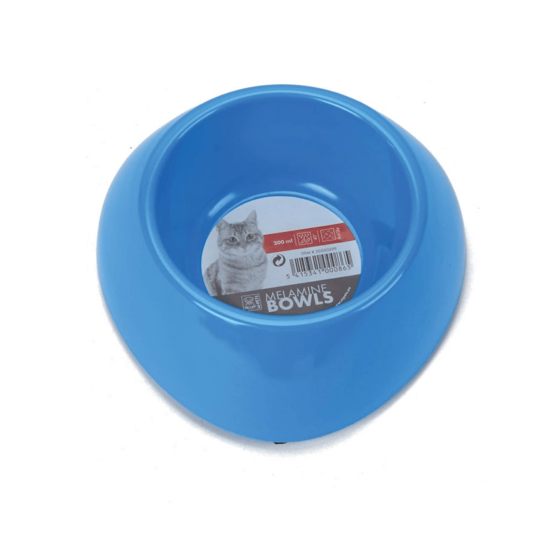 M-Pets Melamine Cat Bowl -Assorted - 200ml