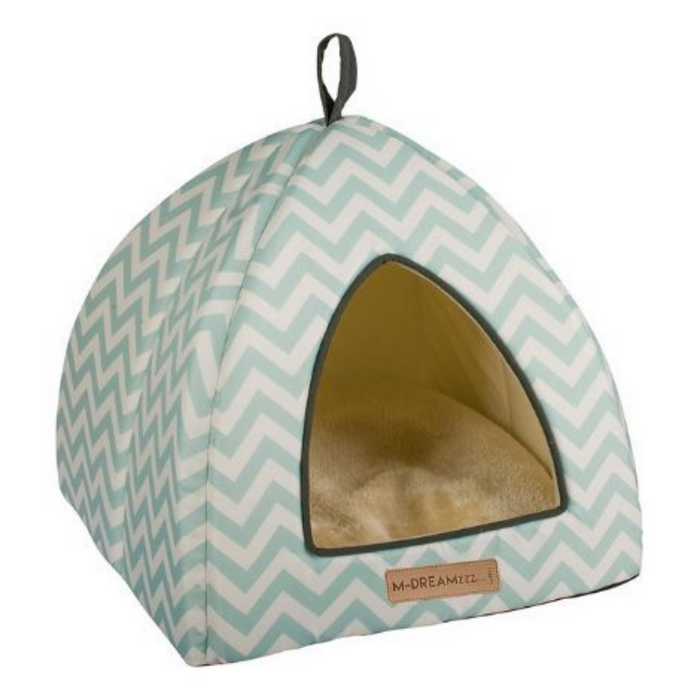 M-Pets Tipi - Tasmania Blue & White