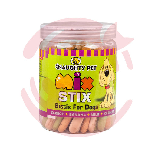 Naughty Pet Dog Treats - Mix Stix Jar (Veg) (300g)
