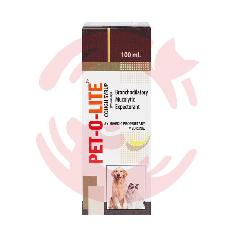 Petsan Pet-O-Lite Cough Syrup for Dogs and Cats (100ml)