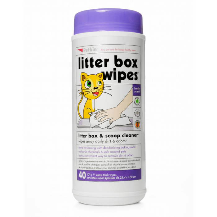 Petkin - Litter Box Wipes 40 Wipes
