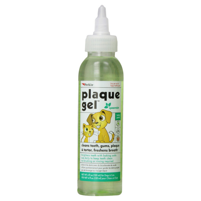 Petkin - Plaque Gel, Spearmint for Cats & Dogs - 120ml