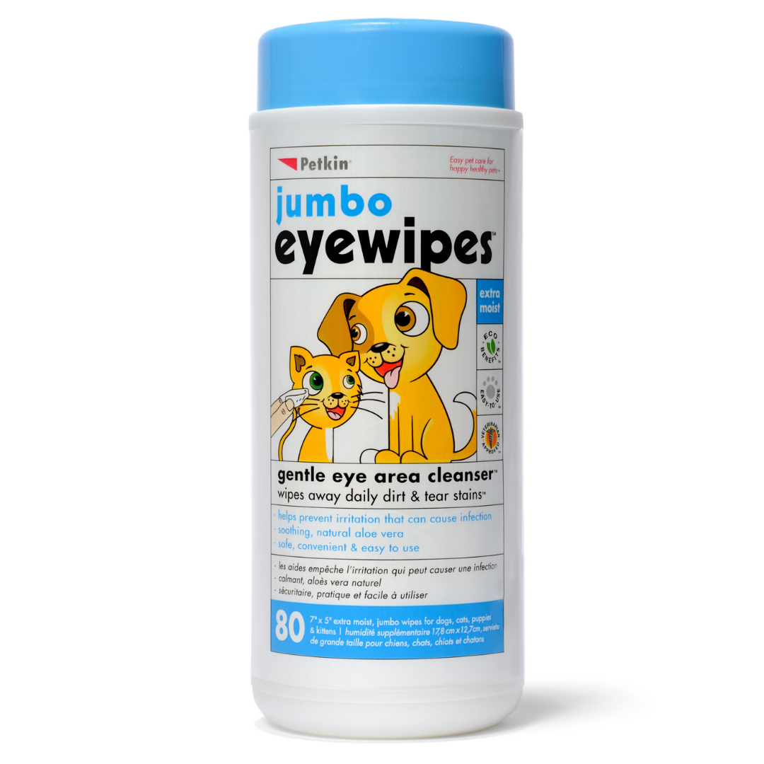 Petkin Jumbo Eyewipes 80 Wipes