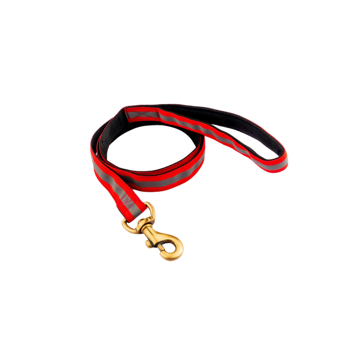Furbuddies Soft Padded Leash For Dogs - Red Reflective