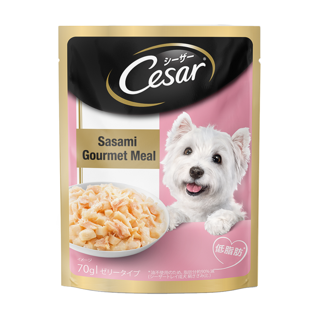 Cesar Premium Sasami (Gourmet Meal) Adult Wet Dog Food Pouch - 70 gm