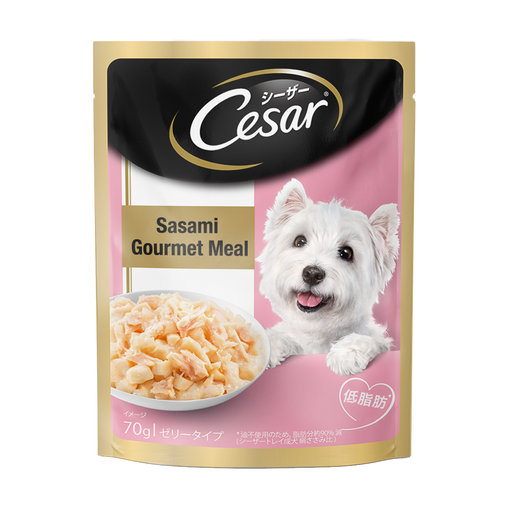Cesar Premium Sasami (Gourmet Meal) Adult Wet Dog Food Pouch - 70 gm